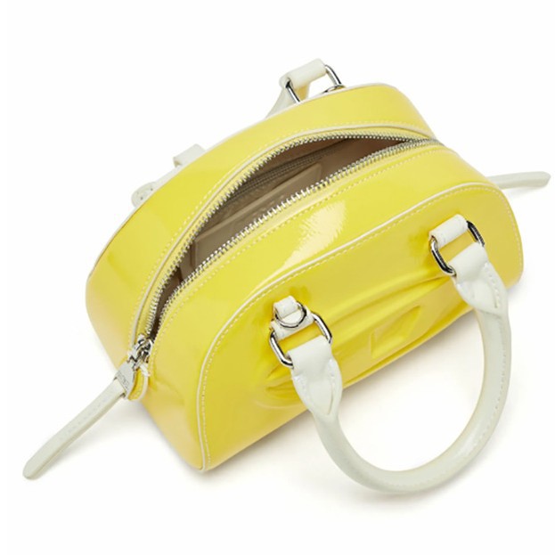 Top Handle Patent Bag - حقيبة بوسطن صغيرة نسائية عصرية من