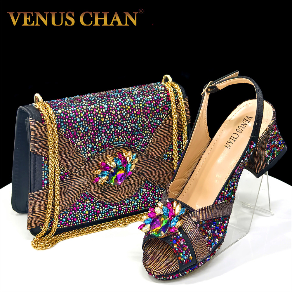 Luxury Bags Leather - مجموعة أحذية وحقائب اليد النسائية الإيطالية