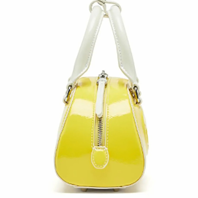 حقيبة بوسطن صغيرة نسائية عصرية - مراجعة Top Handle Patent Bag وسعره