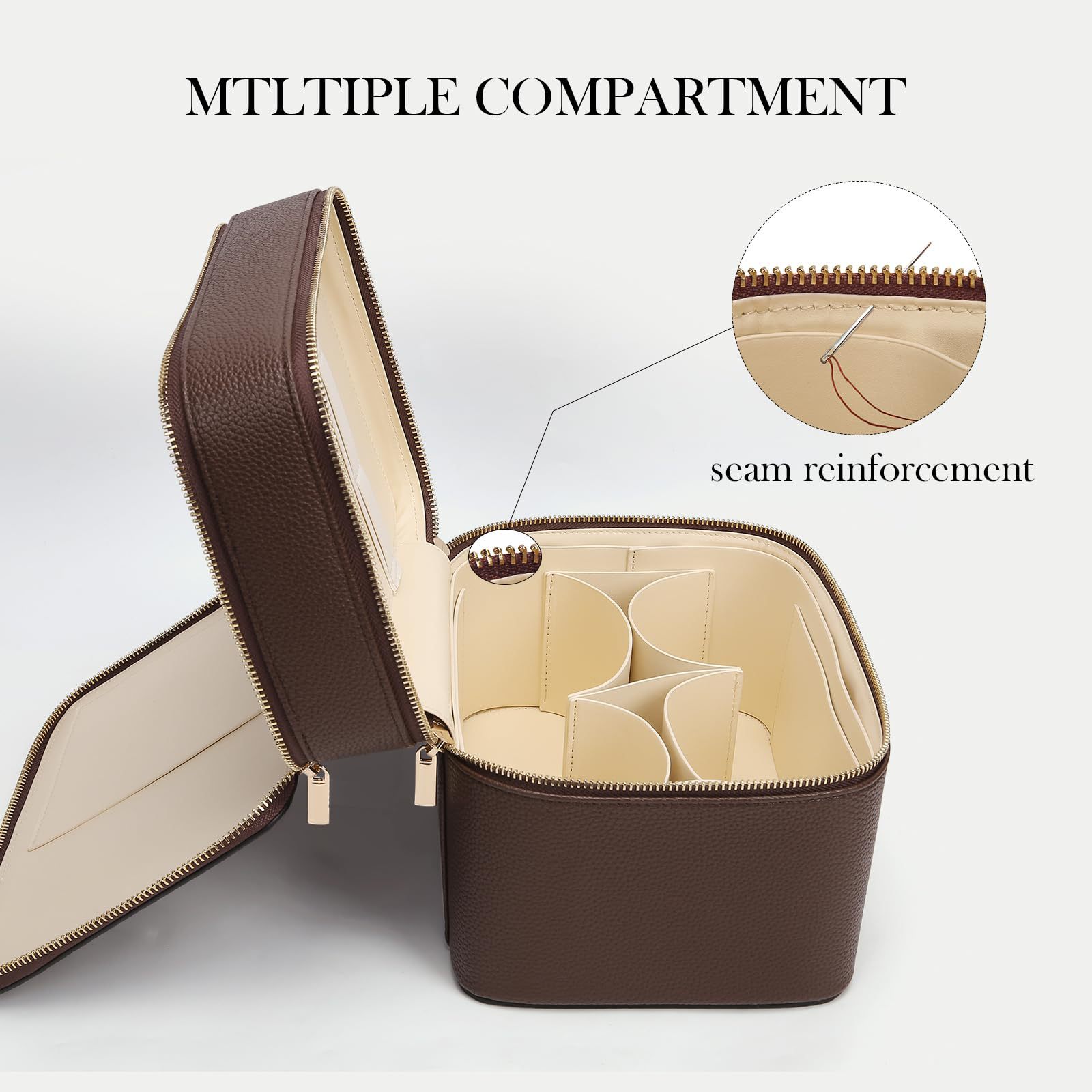 حقيبة مستحضرات تجميل فاخرة كبي - مراجعة Luxury Bags Leather وسعره