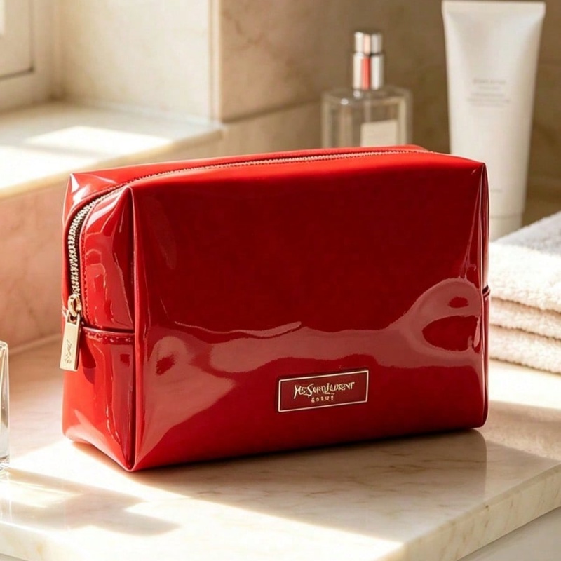 حقيبة مكياج من الجلد الصناعي ا - مراجعة Luxury Bags Leather وسعره