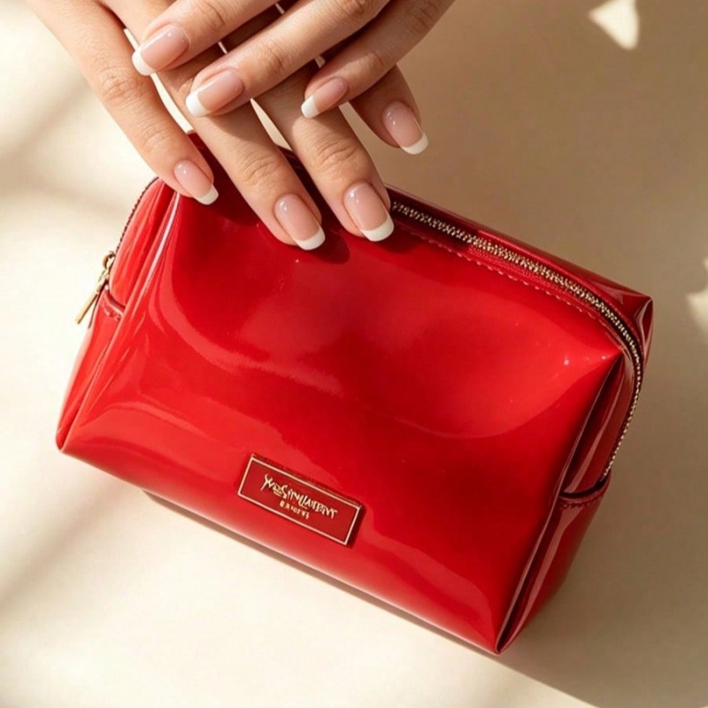 حقيبة مكياج من الجلد الصناعي ا - مراجعة Luxury Bags Leather وسعره