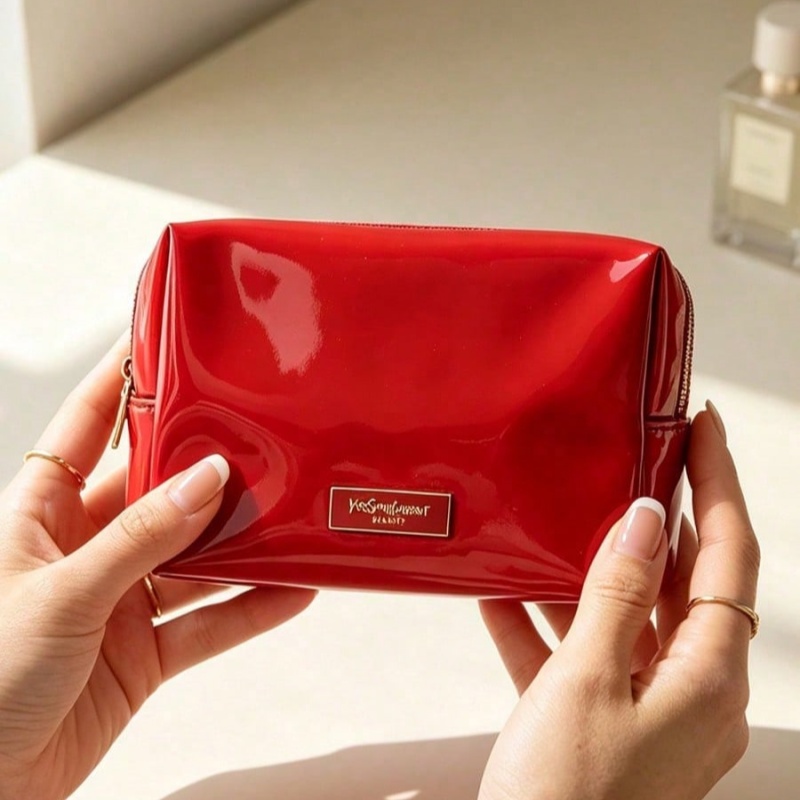 حقيبة مكياج من الجلد الصناعي ا - مراجعة Luxury Bags Leather وسعره