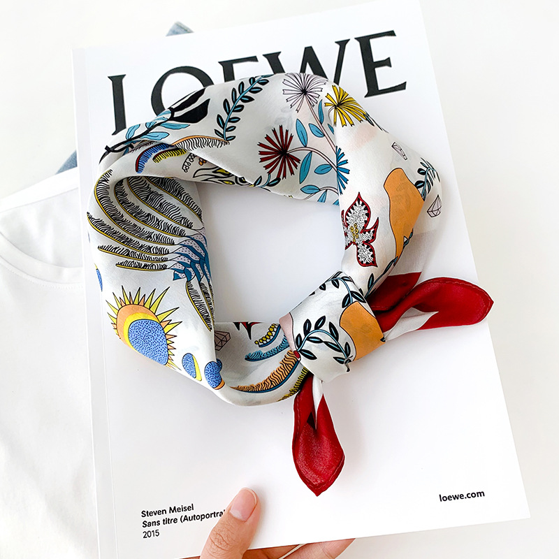 النساء 70*70 سنتيمتر مربع وشاح - مراجعة Luxury Bags For Summer وسعره