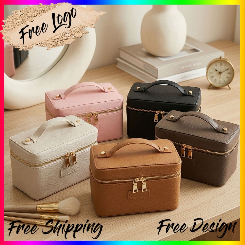 حقيبة مكياج فاخرة من الجلد بنق - مراجعة Luxury Bags Leather وسعره